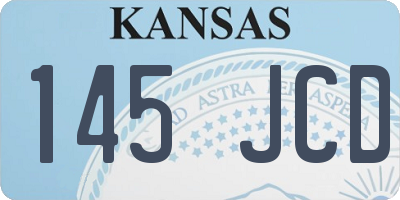 KS license plate 145JCD