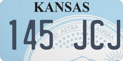 KS license plate 145JCJ