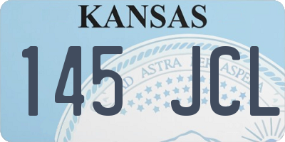KS license plate 145JCL