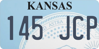 KS license plate 145JCP