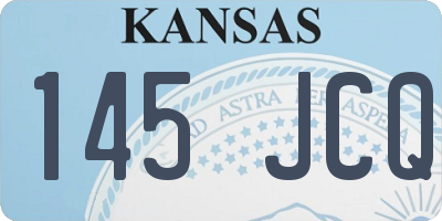 KS license plate 145JCQ