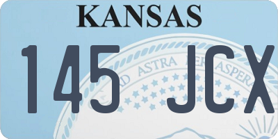 KS license plate 145JCX