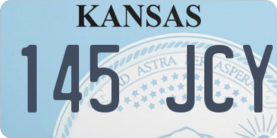 KS license plate 145JCY