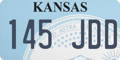 KS license plate 145JDD