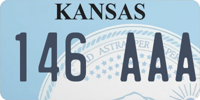 KS license plate 146AAA