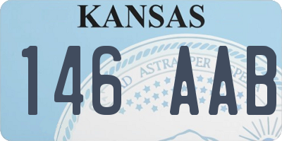 KS license plate 146AAB