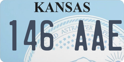 KS license plate 146AAE