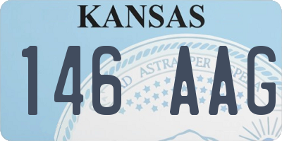 KS license plate 146AAG