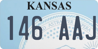 KS license plate 146AAJ