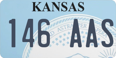 KS license plate 146AAS