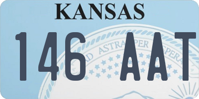 KS license plate 146AAT