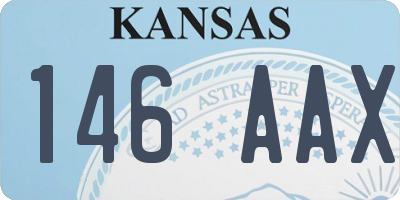 KS license plate 146AAX