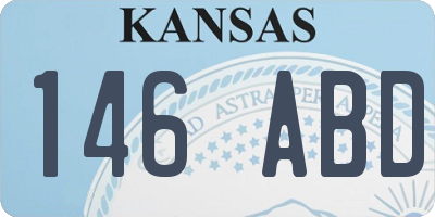 KS license plate 146ABD