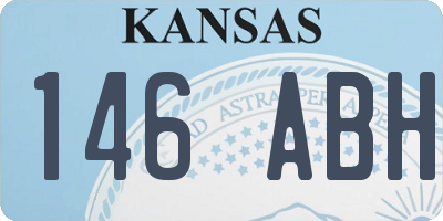 KS license plate 146ABH