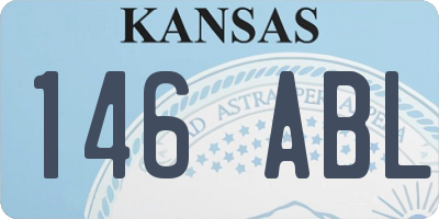 KS license plate 146ABL