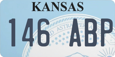 KS license plate 146ABP