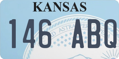 KS license plate 146ABQ