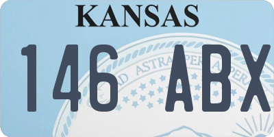 KS license plate 146ABX