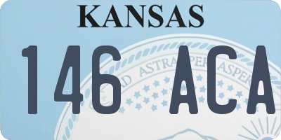 KS license plate 146ACA