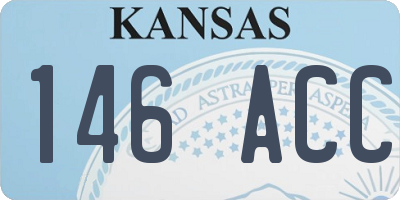 KS license plate 146ACC