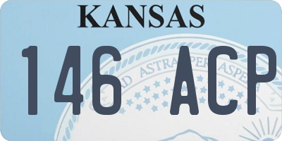 KS license plate 146ACP