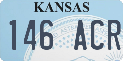 KS license plate 146ACR