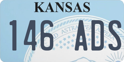 KS license plate 146ADS
