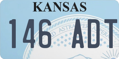 KS license plate 146ADT