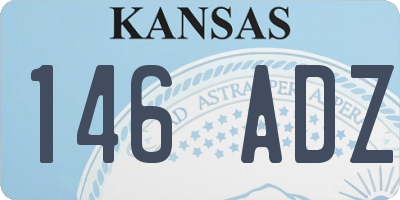 KS license plate 146ADZ