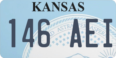 KS license plate 146AEI