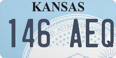 KS license plate 146AEQ