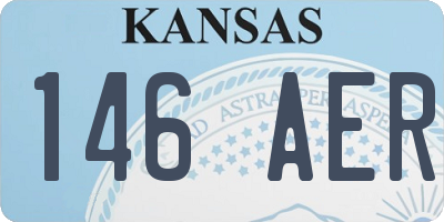 KS license plate 146AER
