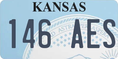KS license plate 146AES