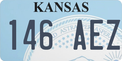 KS license plate 146AEZ