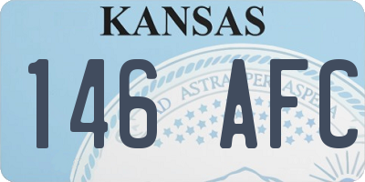 KS license plate 146AFC