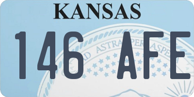 KS license plate 146AFE