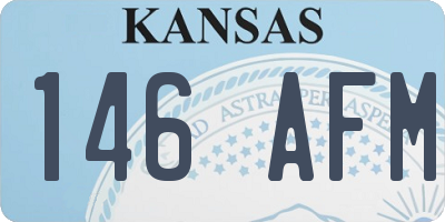KS license plate 146AFM