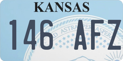 KS license plate 146AFZ