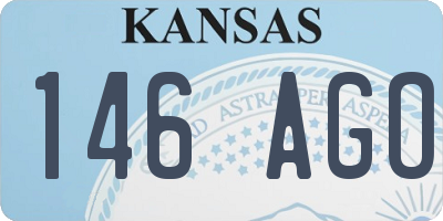 KS license plate 146AGO
