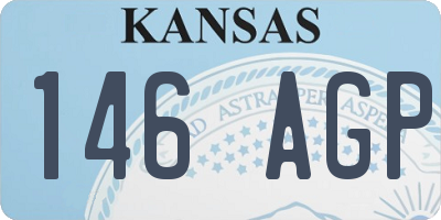 KS license plate 146AGP