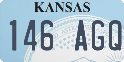 KS license plate 146AGQ