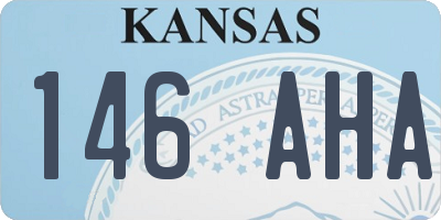 KS license plate 146AHA
