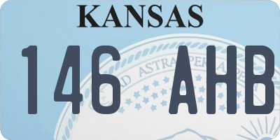 KS license plate 146AHB