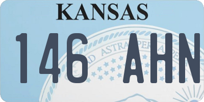 KS license plate 146AHN