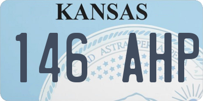 KS license plate 146AHP