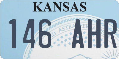 KS license plate 146AHR
