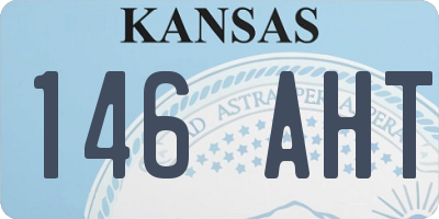 KS license plate 146AHT