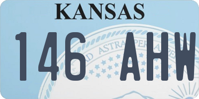KS license plate 146AHW