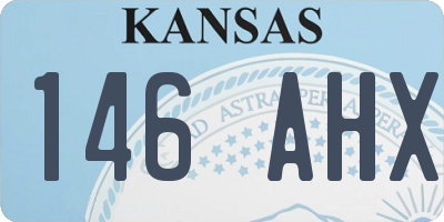 KS license plate 146AHX