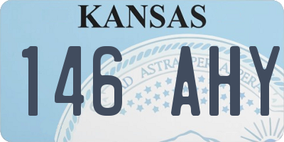 KS license plate 146AHY